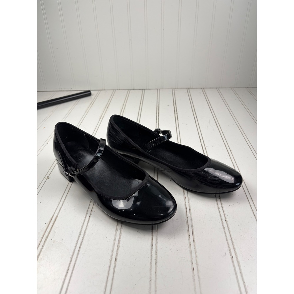 Madden Girl Vintage Tutu Black Patent Leather Mary Jane Flats Women's Size 7.5 - Picture 4 of 11
